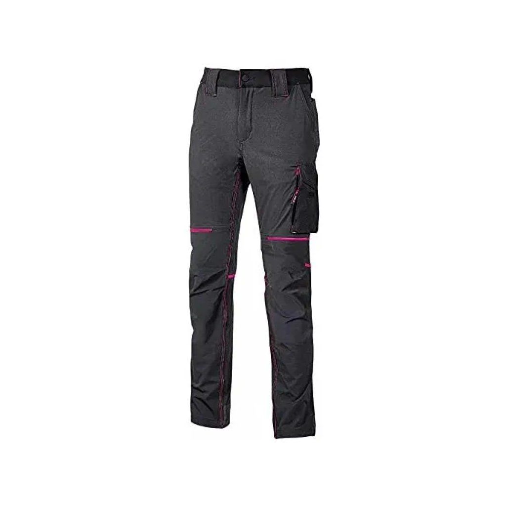 U-power FU189 World Lady Pantalone da Lavoro Slim Fit Multitasche 86% Nylon 14% Spandex colore Grey Fucsia U-power FU189 World Lady Pantalone da Lavoro Slim Fit Multitasche 86% Nylon 14% Spandex colore Grey Fucsia