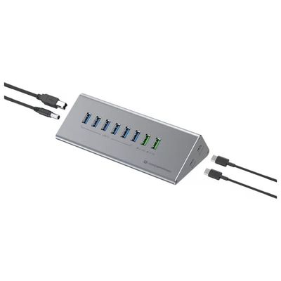 Conceptronic HUBBIES18G Hub USB 3.2 Gen 1 in alluminio