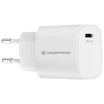 Conceptronic ALTHEA14W caricabatterie USB-C PD 3.0 bianco, 12 V Conceptronic ALTHEA14W caricabatterie USB-C PD 3.0 bianco, 12 V