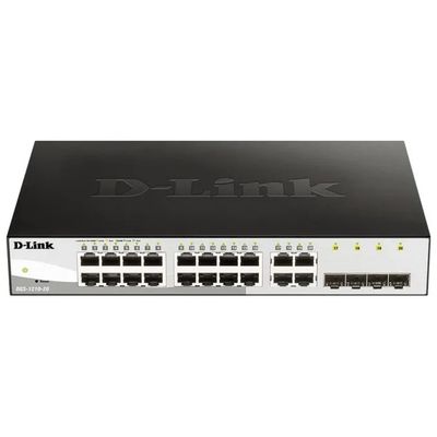 D-Link DGS-1210-20 Switch Smart Gestito L2, 16 Porte Gigabit e 4 Combo SFP, Rack 1U