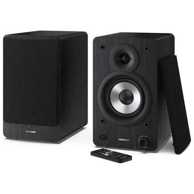 Sharp CP-SS30BK Bookshelf Speakers Altoparlanti Attivi 2-vie 60 W Bluetooth 5