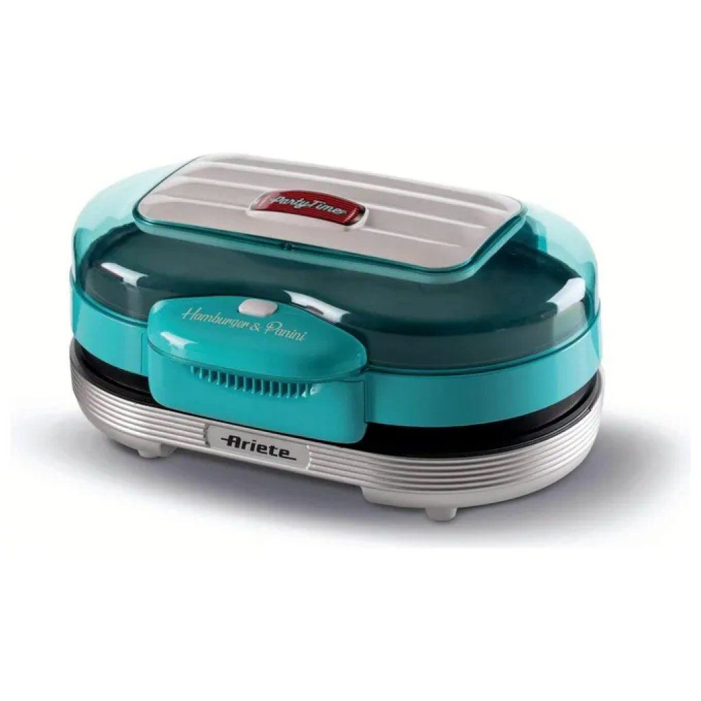 Ariete 205 Party Time Macchina per Hamburger 1200 W Azzurra