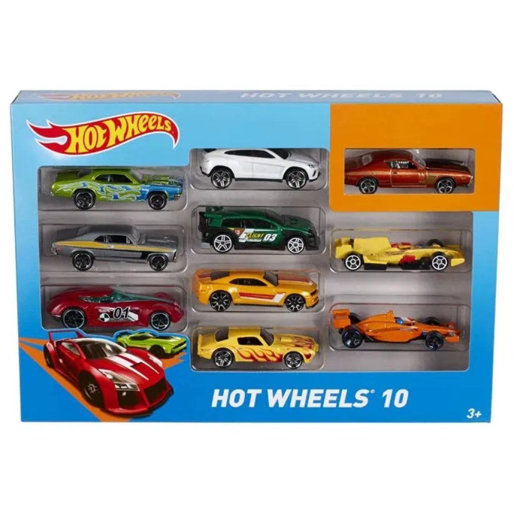 MATTEL Hot Wheels Mattel – Confezione da 10 Veicoli MATTEL Hot Wheels Mattel – Confezione da 10 Veicoli