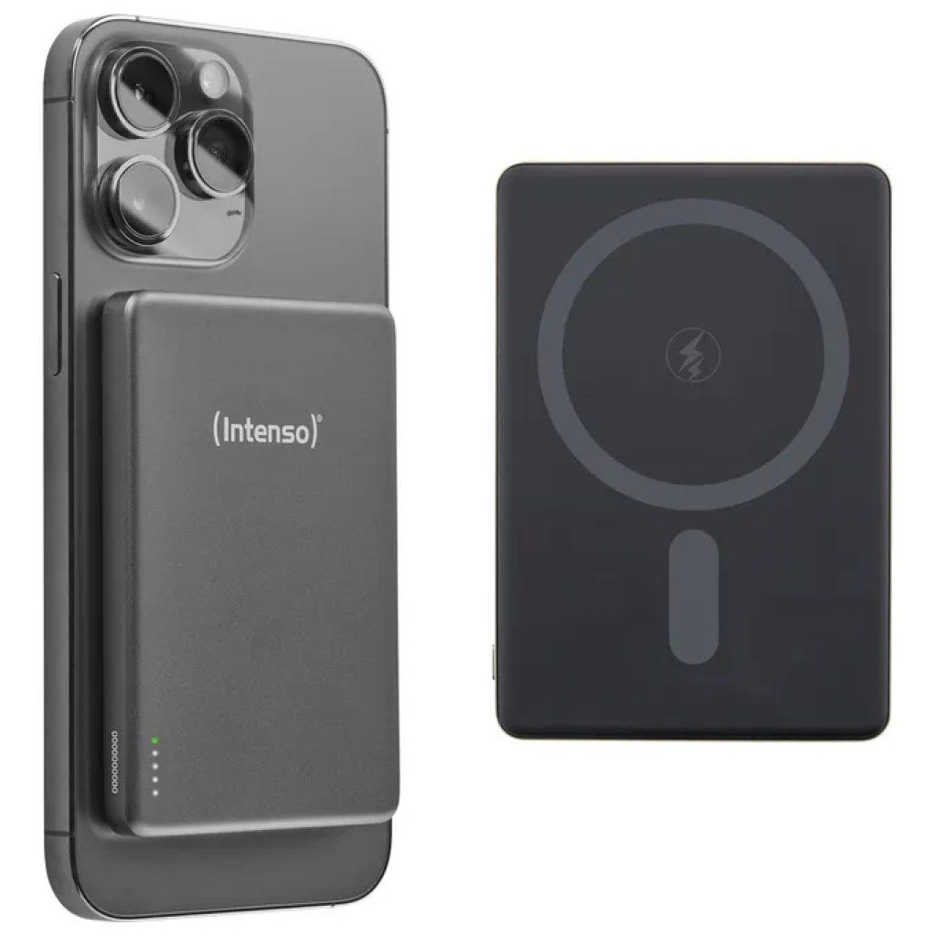 Intenso MW5000 Power Bank Magnetico Wireless 5000 mAh Grigio