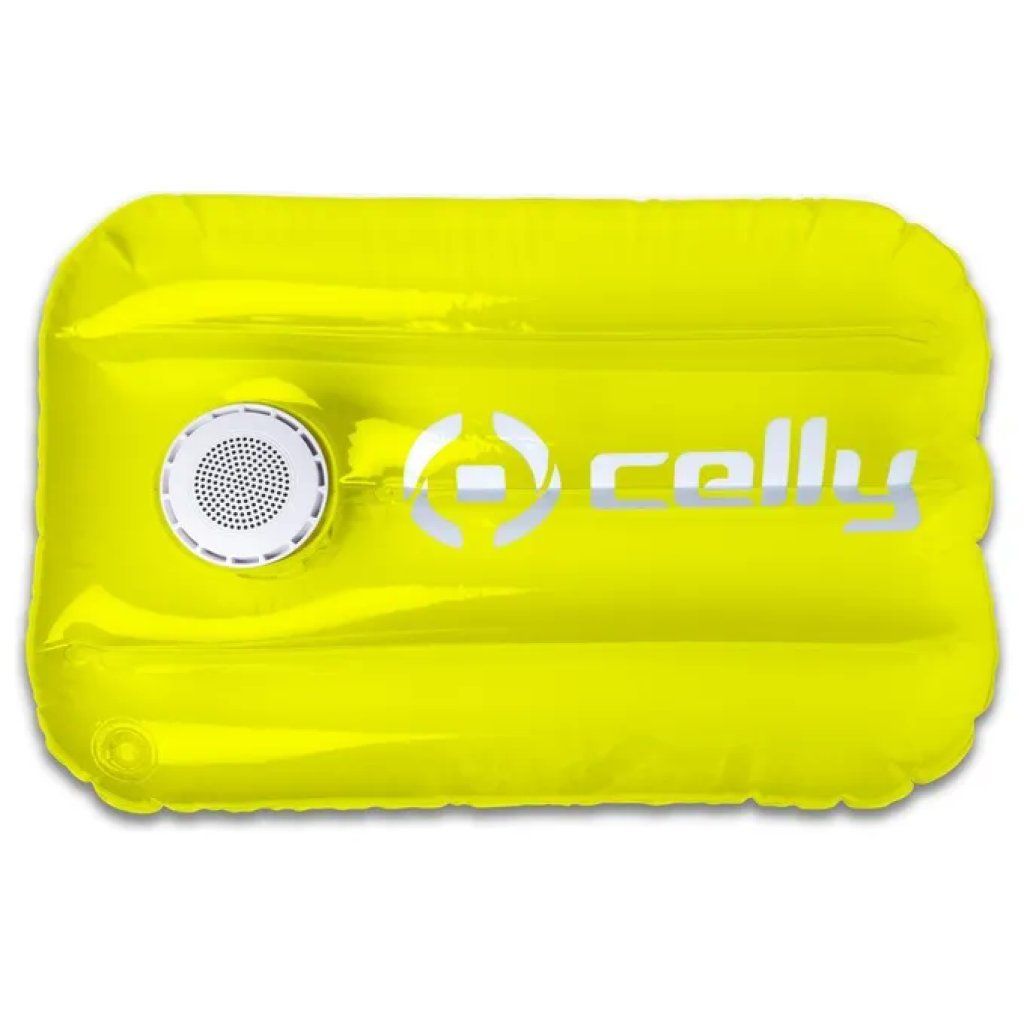 Celly Pool Pillow 3W – Cuscino gonfiabile con speaker Bluetooth giallo Celly Pool Pillow 3W – Cuscino gonfiabile con speaker Bluetooth giallo
