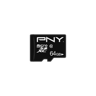 PNY Performance Plus MicroSDXC 64GB Classe 10 con adattatore SD
