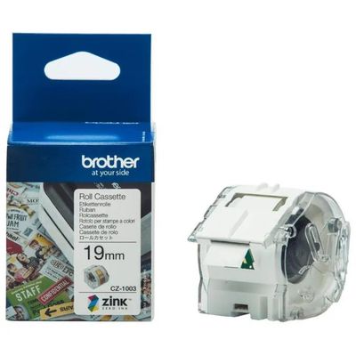 Brother CZ-1003 Rotolo Etichette ZINK 19 mm x 5 m Bianco Brother CZ-1003 Rotolo Etichette ZINK 19 mm x 5 m Bianco