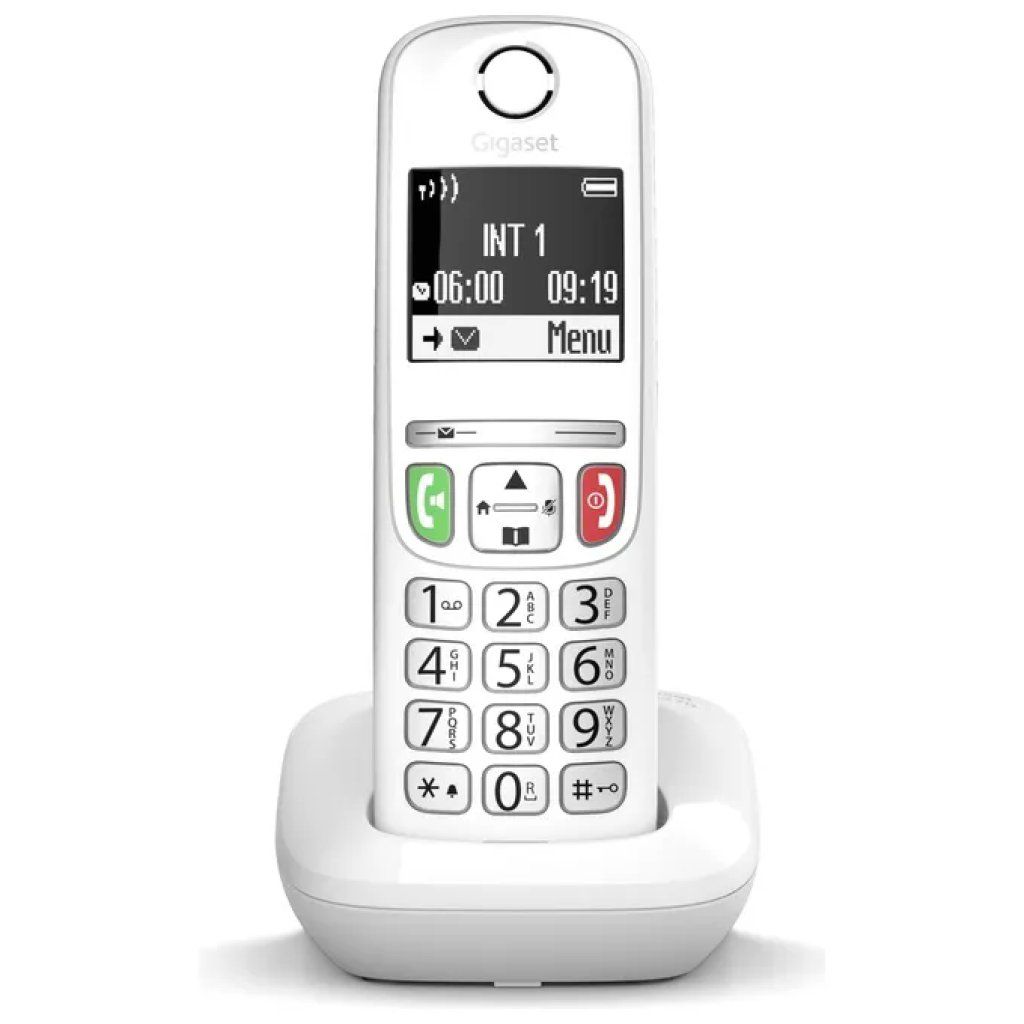 Gigaset S30852H2816K131 E270 Telefono Cordless DECT Senior Vivavoce Tasti Grandi Display 2'' Rubrica 100