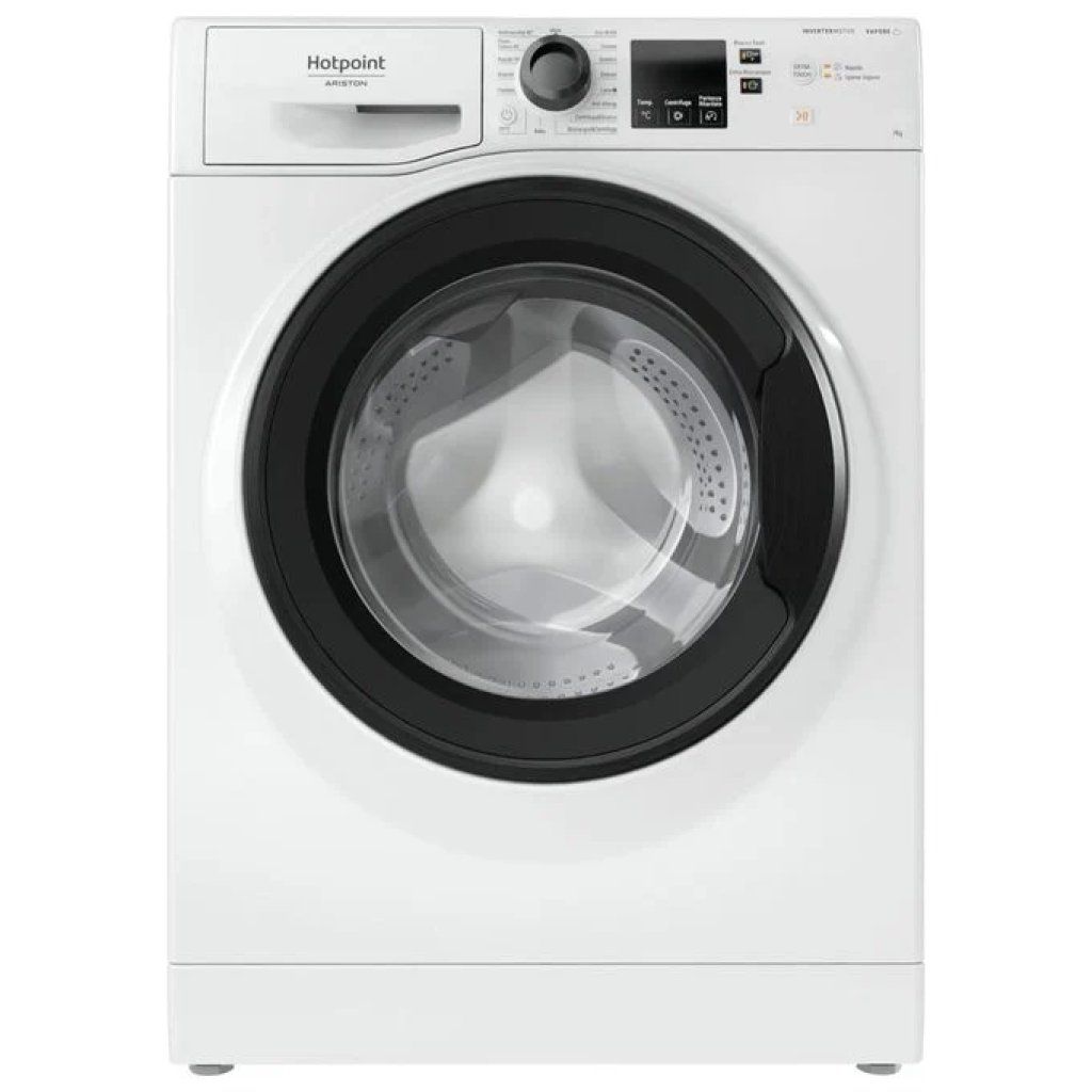 Hotpoint NF746WKIT Lavatrice a carica frontale 7 kg, 1400 giri/min, Classe A, bianca Hotpoint NF746WKIT Lavatrice a carica frontale 7 kg, 1400 giri/min, Classe A, bianca