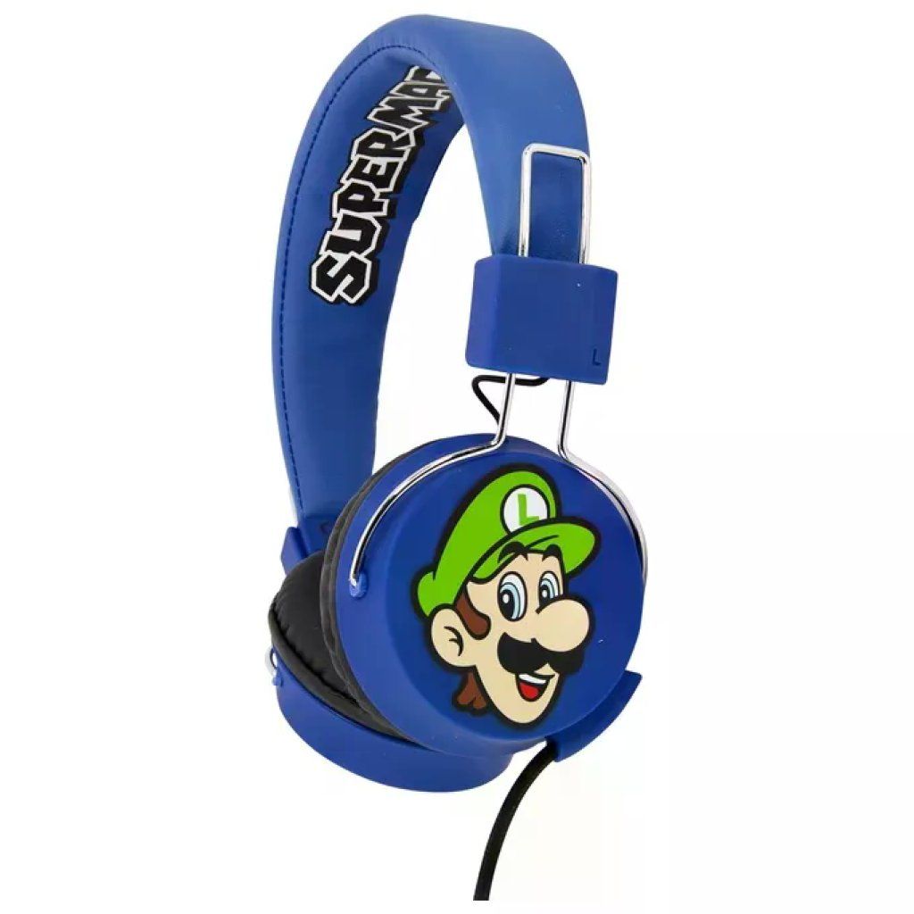 4SIDE Cuffie Gaming Pieghevoli Super Mario e Luigi Blu – Jack 3,5 mm 4SIDE Cuffie Gaming Pieghevoli Super Mario e Luigi Blu – Jack 3,5 mm