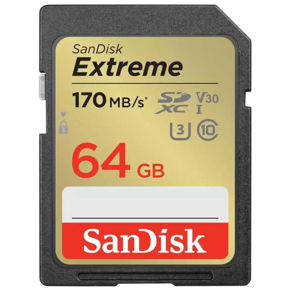 SanDisk Extreme SDXC 64 GB UHS-I U3 V30