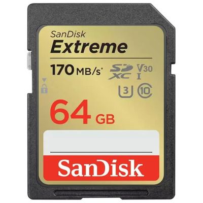 SanDisk Extreme SDXC 64 GB UHS-I U3 V30