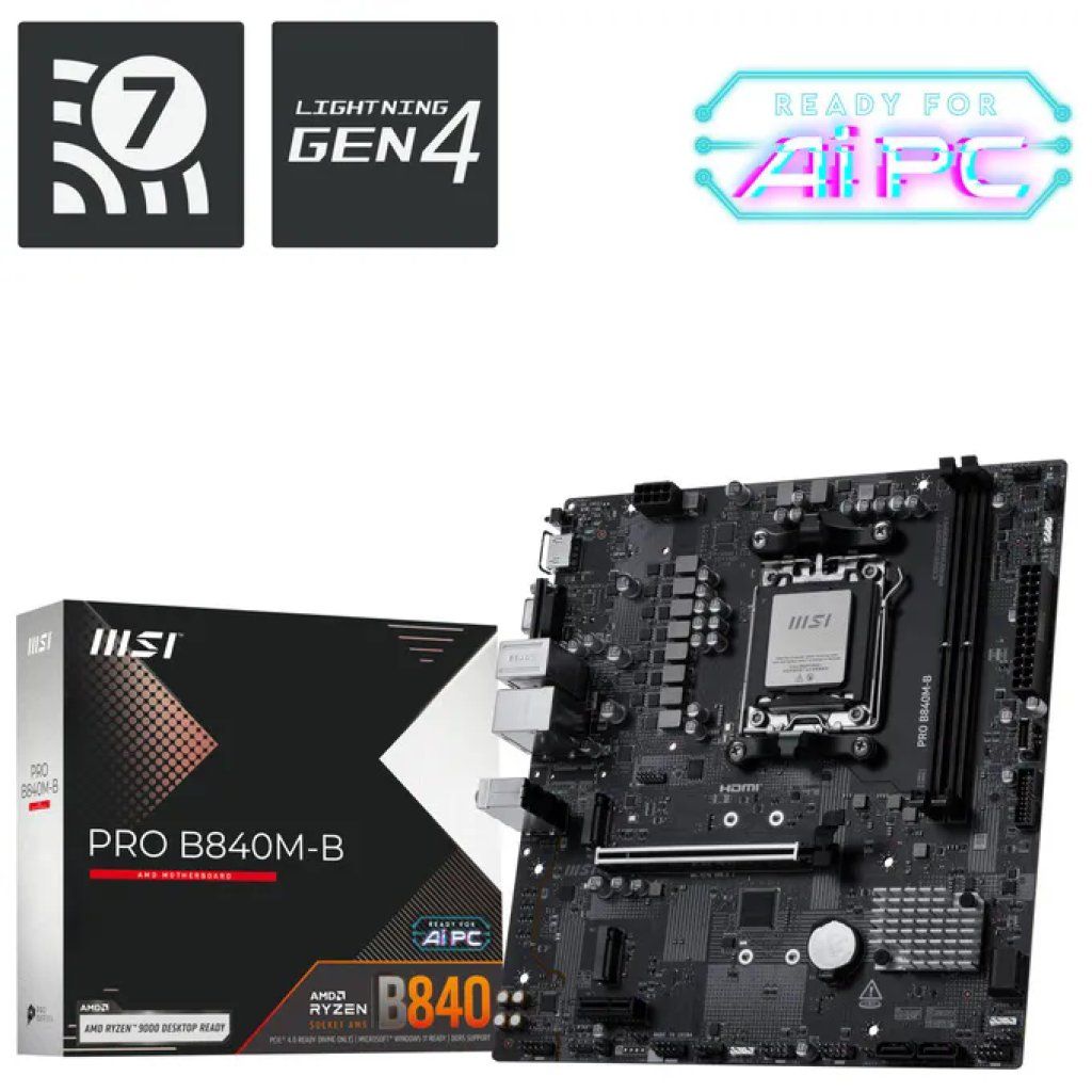 MSI PRO B840M-B Scheda Madre AM5 Micro-ATX