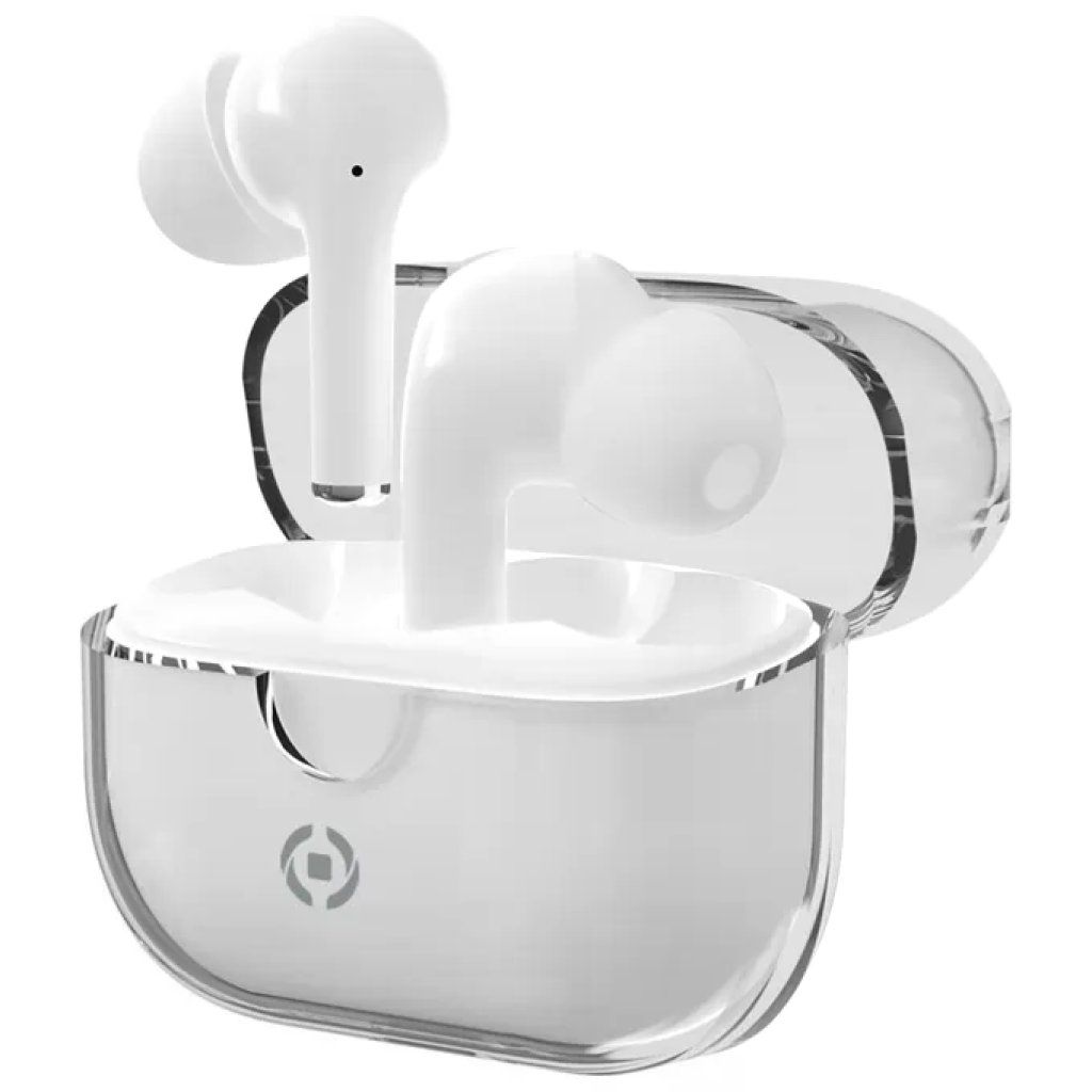 Celly CLEAR Auricolari True Wireless TWS Bluetooth 5.3 Bianchi