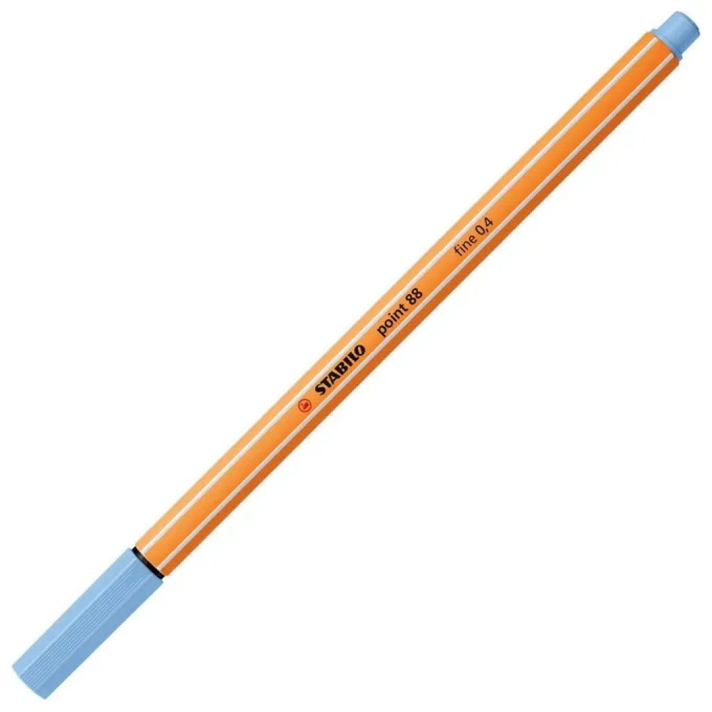 STABILO Point 88 Fineliner blu cobalto, punta 0,4 mm, confezione da 10