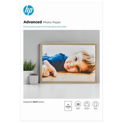 HP Advanced Carta Fotografica A3 Lucida, 250 g/m², 20 fogli HP Advanced Carta Fotografica A3 Lucida, 250 g/m², 20 fogli