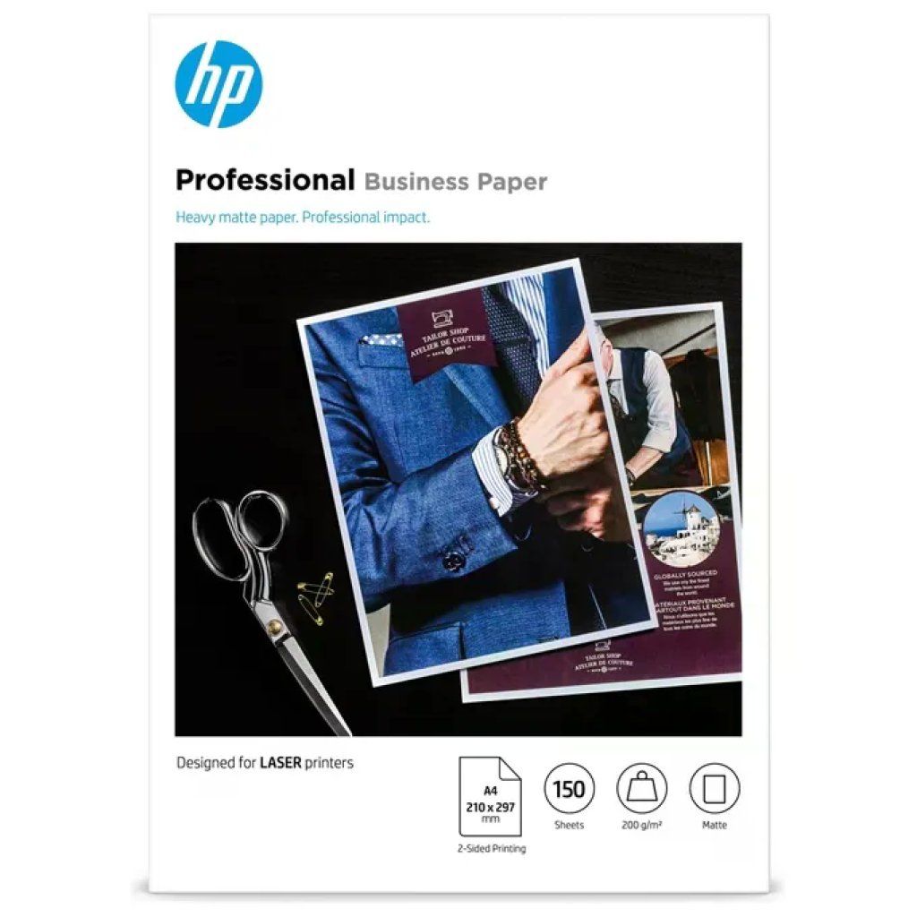 HP Carta HP Professional Business A4 opaca, 200 g/m², 150 fogli