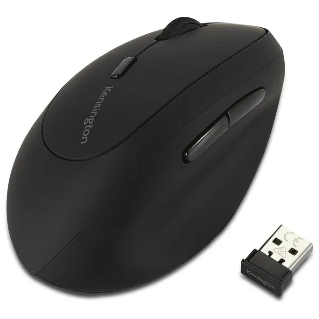 Kensington Pro Fit K79810WW Mouse Wireless Ergonomico per Mancini, 6 Pulsanti, Nero Kensington Pro Fit K79810WW Mouse Wireless Ergonomico per Mancini, 6 Pulsanti, Nero