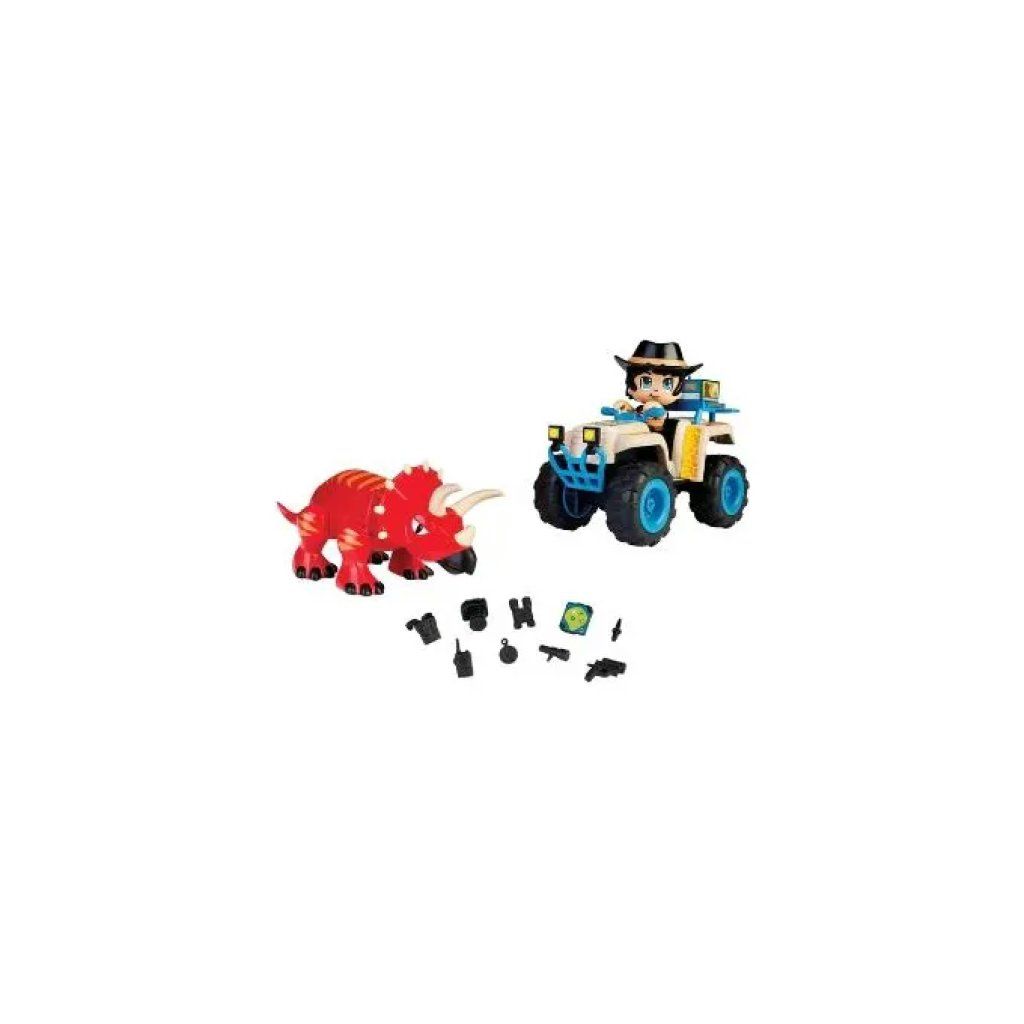 Famosa Action Heroes Dino Adventure Quad con Triceratopo