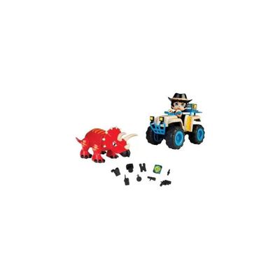Famosa Action Heroes Dino Adventure Quad con Triceratopo