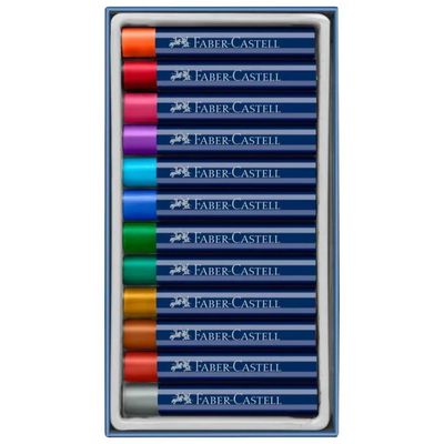 FABER CASTELL Faber-Castell Creative Studio Pastelli a Olio Metallici, 12 Colori