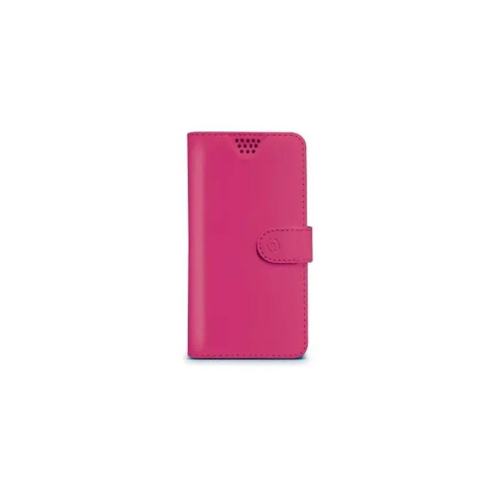 Celly Wally Unica XL FX - Cover a libro fucsia per smartphone 4,5-5 pollici Celly Wally Unica XL FX - Cover a libro fucsia per smartphone 4,5-5 pollici