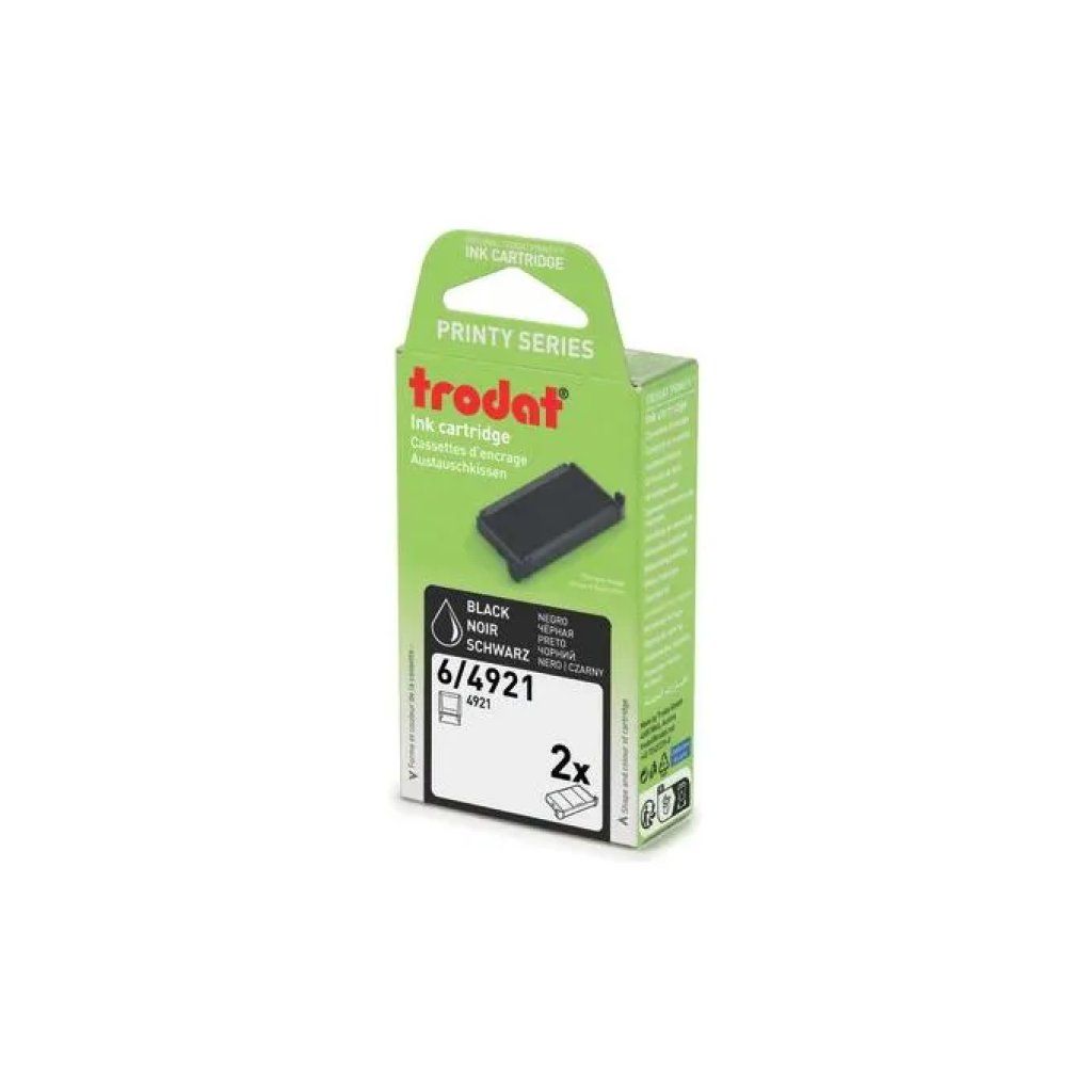 Trodat Printy 6/4921 – 2 cartucce di ricambio nere Trodat Printy 6/4921 – 2 cartucce di ricambio nere