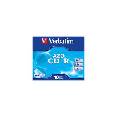 Verbatim DataLife Plus CD-R 700 MB, 52x, 80 min, confezione da 10 Verbatim DataLife Plus CD-R 700 MB, 52x, 80 min, confezione da 10