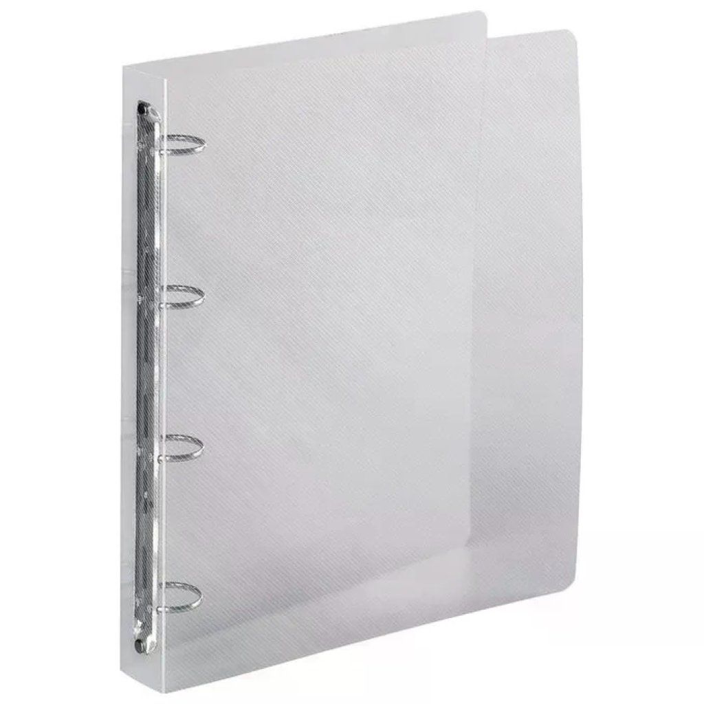 Exacompta Crystal 51342E – Raccoglitore ad anelli traslucido A4/A4+