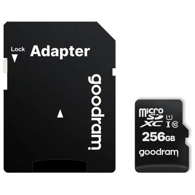 GOODRAM M1AA microSDXC 256 GB UHS-I con adattatore SD GOODRAM M1AA microSDXC 256 GB UHS-I con adattatore SD