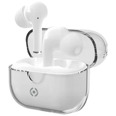 Celly CLEAR Auricolari TWS Bluetooth 5.3 Bianchi con Touch Celly CLEAR Auricolari TWS Bluetooth 5.3 Bianchi con Touch