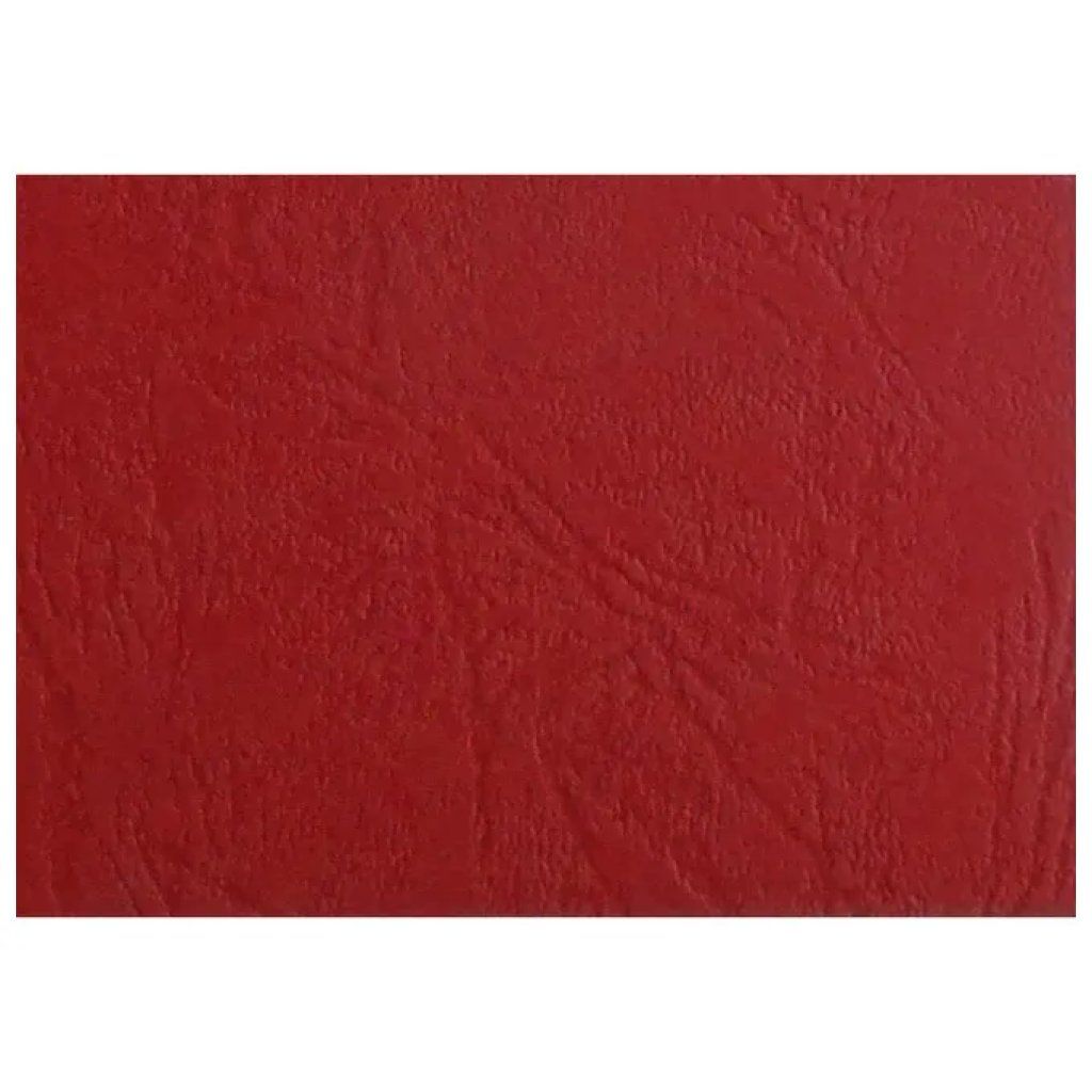 GBC Copertine Goffrate Rosse per Rilegatura, Confezione da 100