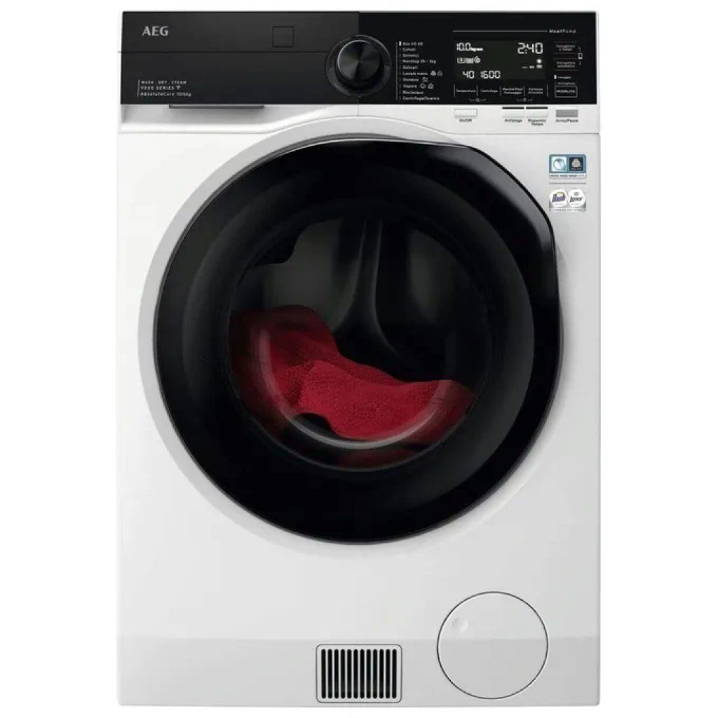 AEG Serie 9000 LWR9C16BAY ÖKOKombi AbsoluteCare Lavasciuga 10/6 kg, 1600 giri, Classe B, Wi-Fi AEG Serie 9000 LWR9C16BAY ÖKOKombi AbsoluteCare Lavasciuga 10/6 kg, 1600 giri, Classe B, Wi-Fi