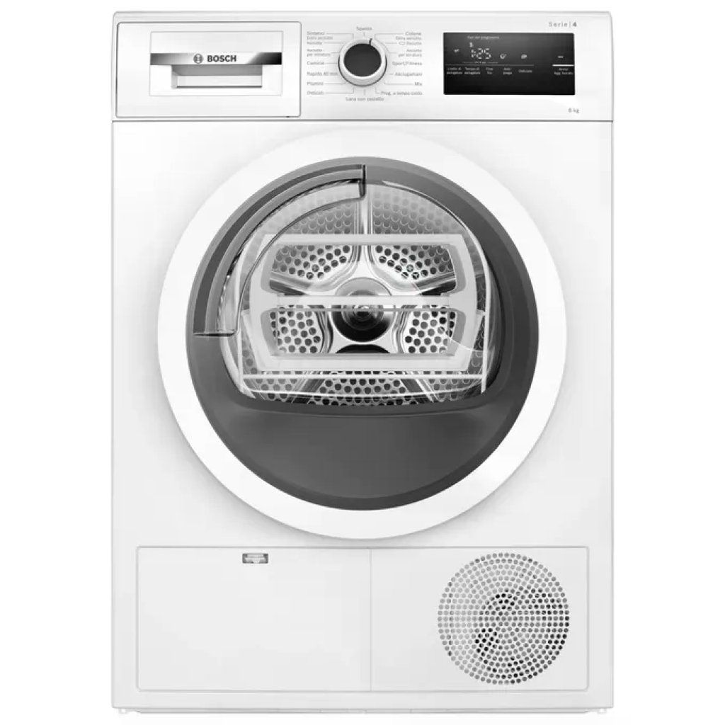 Bosch Serie 4 Asciugatrice a Pompa di Calore 8 kg A++ con Filtro EasyClean Bosch Serie 4 Asciugatrice a Pompa di Calore 8 kg A++ con Filtro EasyClean