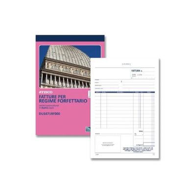 DATA UFFICIO – Confezione da 5 fatture per regime forfettario, formato A4 DATA UFFICIO – Confezione da 5 fatture per regime forfettario, formato A4