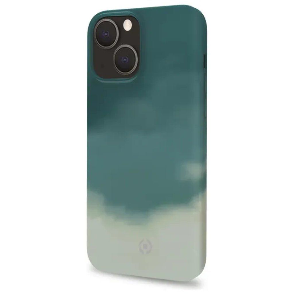 Celly Watercolor Cover Verde per iPhone 13