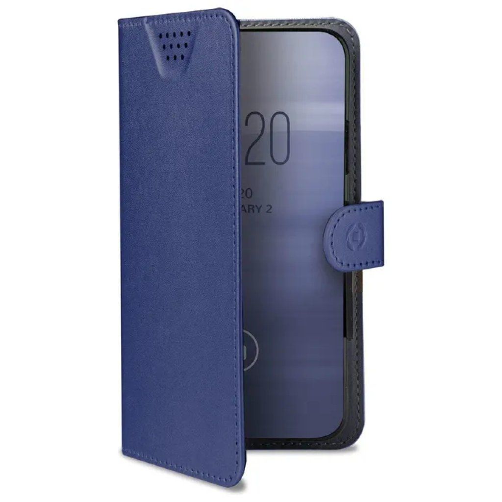 Celly Wally One XXL – Cover a portafoglio nera per smartphone da 5 Celly Wally One XXL – Cover a portafoglio nera per smartphone da 5" a 5,5"
