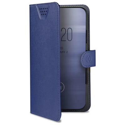 Celly Wally One XXL – Cover a portafoglio nera per smartphone da 5 Celly Wally One XXL – Cover a portafoglio nera per smartphone da 5" a 5,5"
