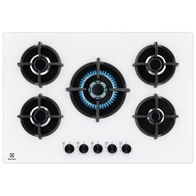 Electrolux EGG75372W Serie 600 Piano cottura a gas 75 cm, 5 fuochi, bianco