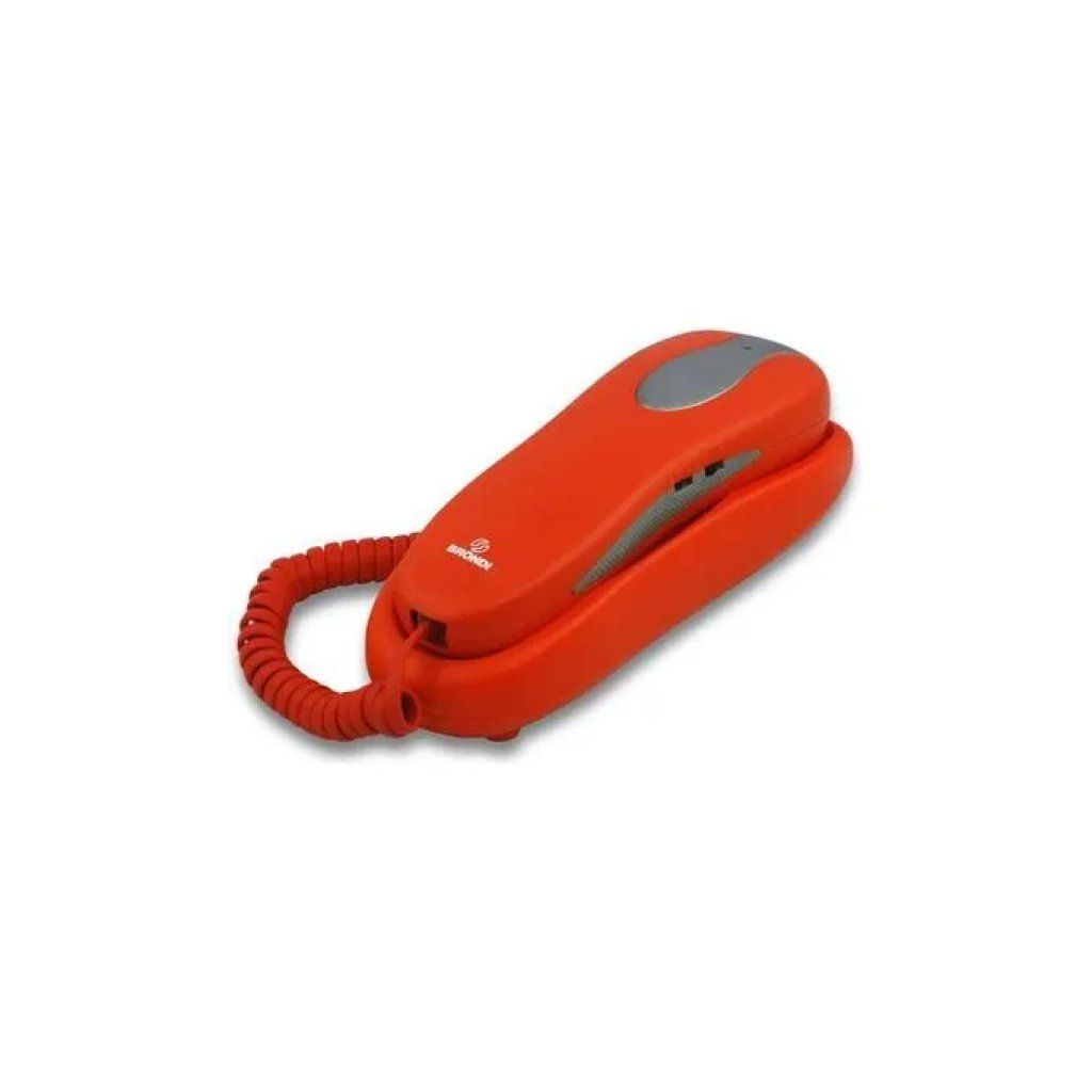 Brondi NEMO Telefono Fisso Analogico a Filo Rosso
