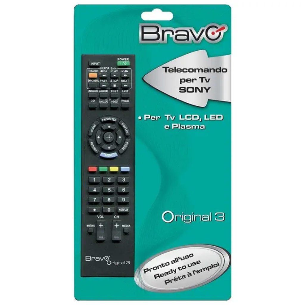 BRAVO Telecomando universale BRAVO Original 3 per TV Sony