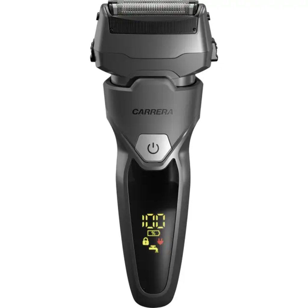 Carrera 34646 Rasoio elettrico da uomo senza fili 3 testine bagnato e asciutto autonomia 60 min colore Carrera 34646 Rasoio elettrico da uomo senza fili 3 testine bagnato e asciutto autonomia 60 min colore