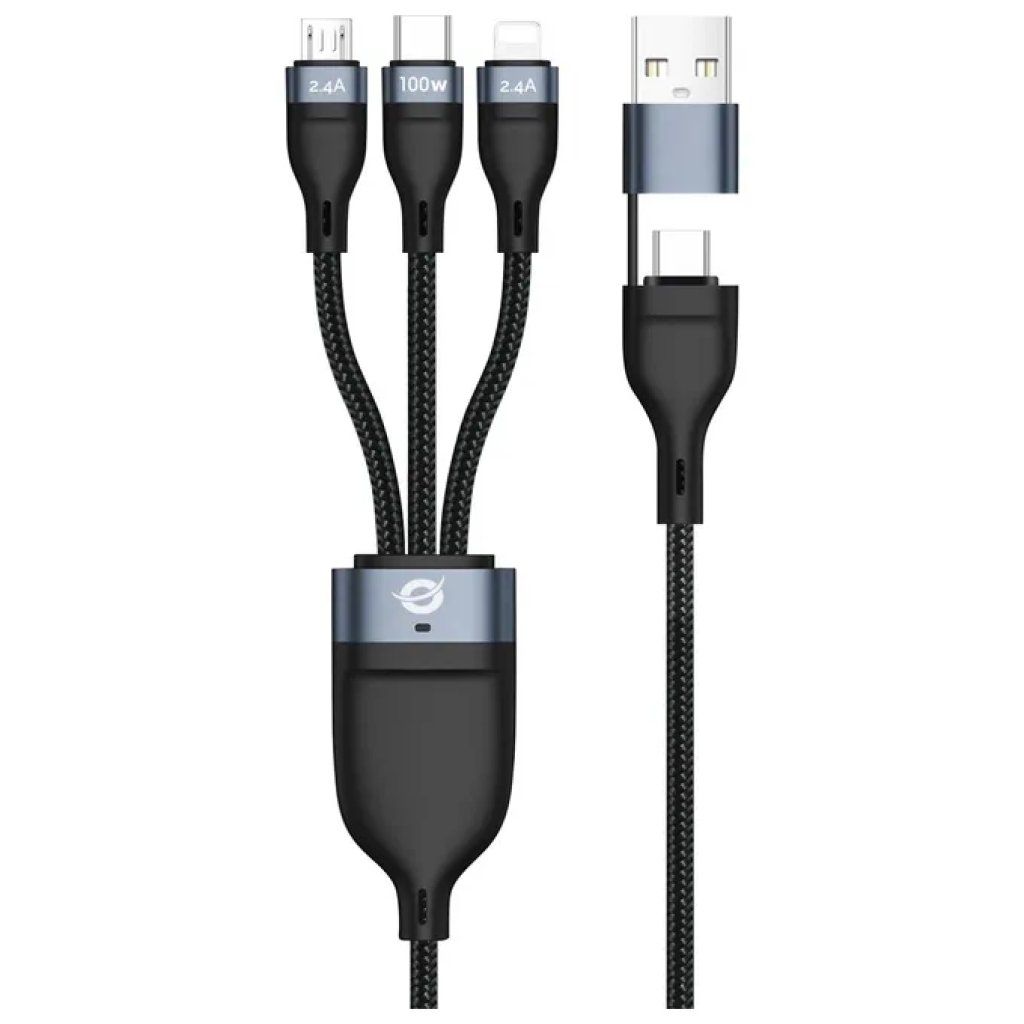 Conceptronic ETTA06B15 Cavo USB 3-in-1, 1,5 m, nero Conceptronic ETTA06B15 Cavo USB 3-in-1, 1,5 m, nero