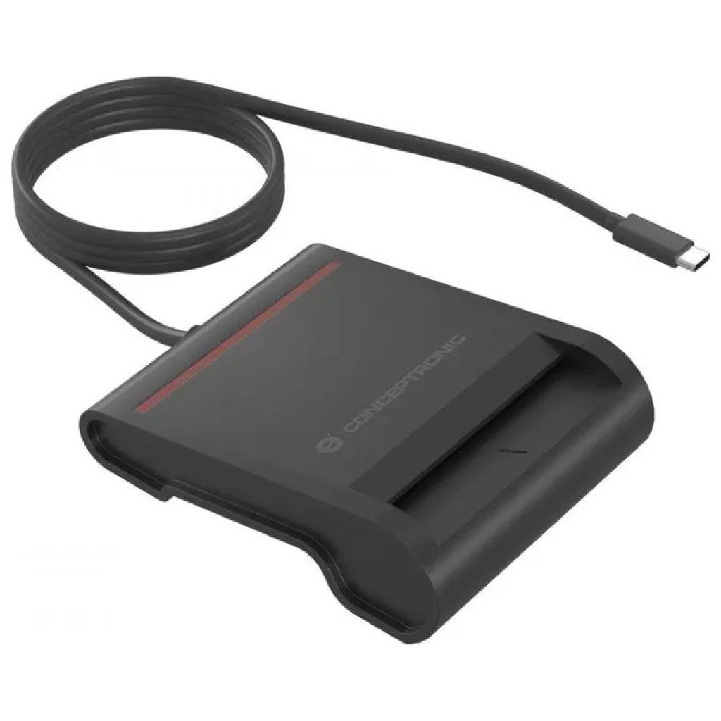 Conceptronic SCR01BC Lettore Smart Card USB-C Nero