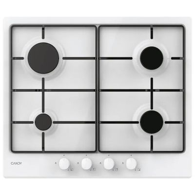 Candy CHW6BRWW Idea Piano cottura Gas 60 cm 4 fuochi Accensione elettronica Termocoppia colore Bianco Candy CHW6BRWW Idea Piano cottura Gas 60 cm 4 fuochi Accensione elettronica Termocoppia colore Bianco