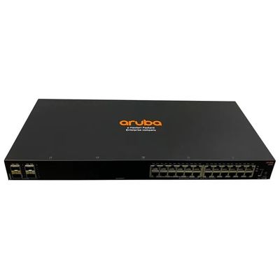 Hpe Aruba Networking CX 6000 switch gestito, 24 porte PoE+ Classe 4, 4 porte SFP 1G, 370W, 56 Gbit-s