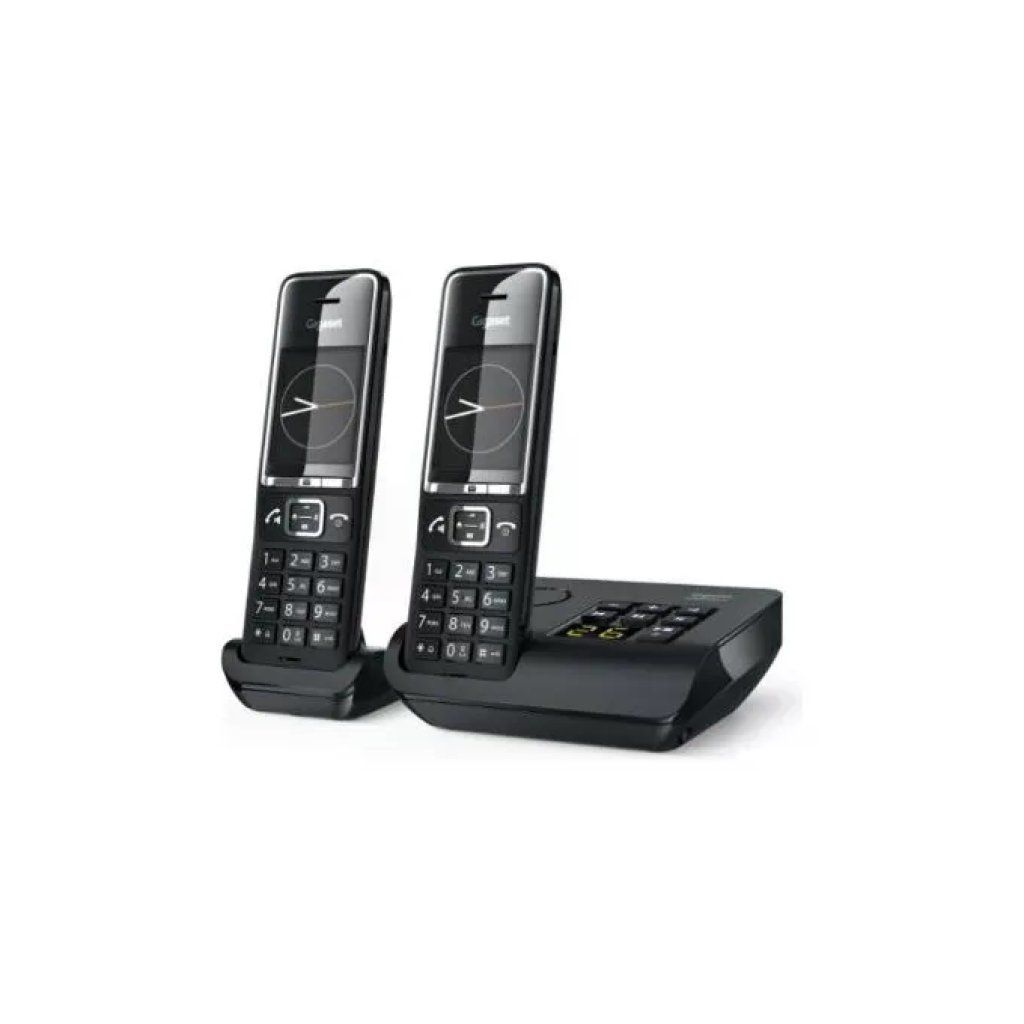 Gigaset COMFORT 550A Telefono DECT Nero con Segreteria e 2 Cornette