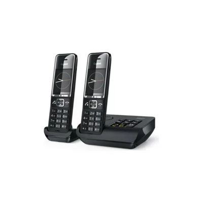 Gigaset COMFORT 550A Telefono DECT Nero con Segreteria e 2 Cornette