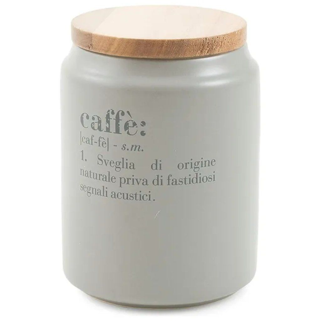 VDE TIVOLI 1996 Villa d’Este Victionary – Barattolo per Caffè in Gres, 800 ml, Grigio