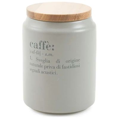 VDE TIVOLI 1996 Villa d’Este Victionary – Barattolo per Caffè in Gres, 800 ml, Grigio